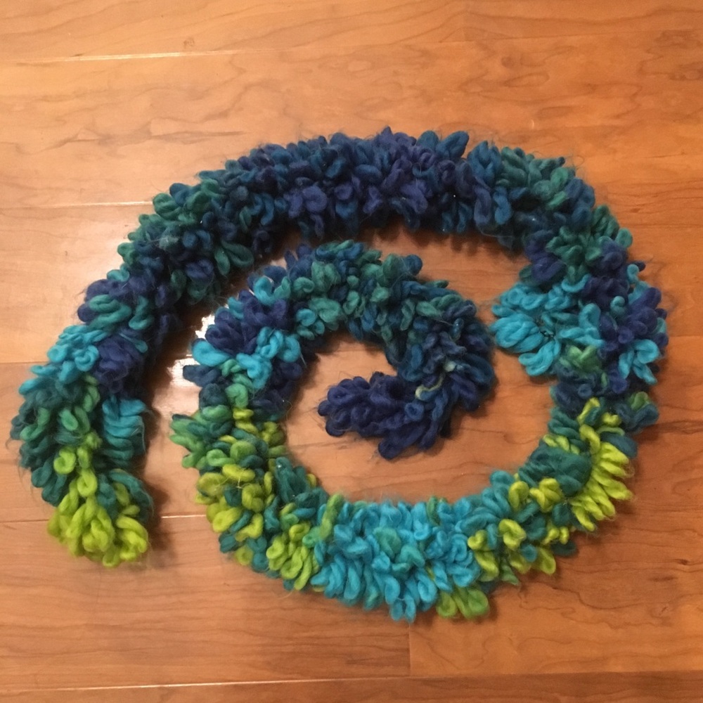 Blue and Green Scarf
